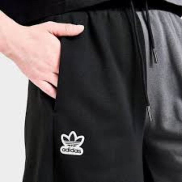 Brand New Adidas Originals 'summer rave' colourblock boyfriend shorts in black - Picture 15 of 16